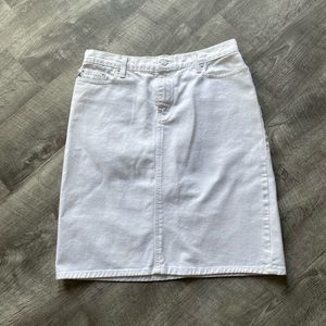 Ralph Lauren white denim skirt
